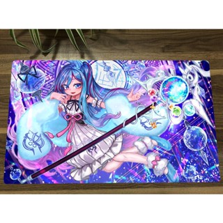 อนิเมะเด็กผู้หญิง Yu-Gi-Oh! แผ่นรองเมาส์เล่นเกม Playmat Witchcrafter Madame Verre TCG Trading Card