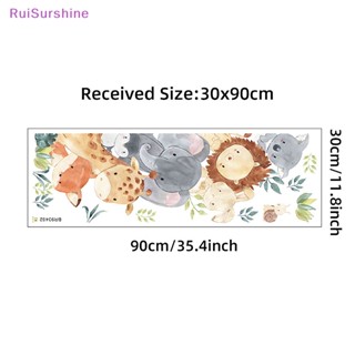 Ruisurshine ใหม่ สติกเกอร์วอลเปเปอร์ ลายสัตว์ป่าน่ารัก สําหรับตกแต่งผนังบ้าน DIY