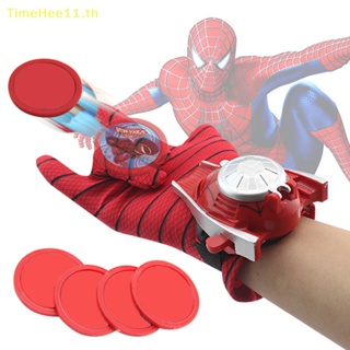 Timehee ใหม่ ถุงมือคอสเพลย์ Spiderman พลาสติก ของเล่นตลก สําหรับเด็ก