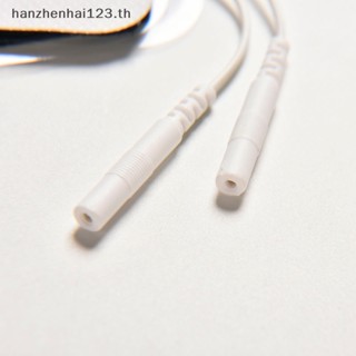 Hanhai แผ่นอิเล็กโทรด มีกาวในตัว ใช้ซ้ําได้ ขนาดใหญ่ สําหรับเครื่องจักร Tens EMS 2 ชิ้น