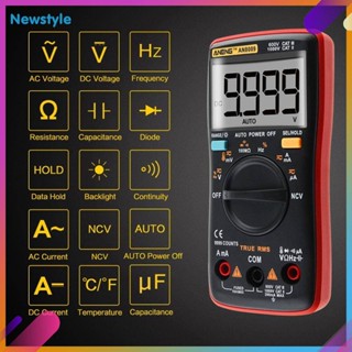 # An8009 True-Rms มัลติมิเตอร์ดิจิทัล ช่วงอัตโนมัติ Ncv โอห์มมิเตอร์ Ac/Dc