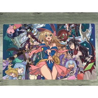 Yugioh Playmat Dark Magician Girl TCG CCG แผ่นรองเมาส์ สําหรับเล่นเกมเทรดดิ้งการ์ด