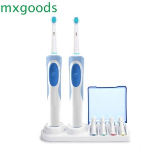 MXGOODS ที่เก็บแปรงสีฟันไฟฟ้า ทนทาน 1 ชิ้น พร้อมกล่องหัวแปรง 4 ชิ้น สําหรับ Oral B