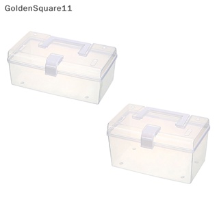 Goldensquare กล่องเก็บหน้ากากอนามัย กันฝุ่น กันน้ํา ความจุขนาดใหญ่ พร้อมที่จับ