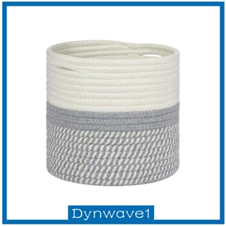 [Dynwave1] ตะกร้าผ้า เชือกถัก สไตล์โมเดิร์น สําหรับกระถางดอกไม้ ในร่ม