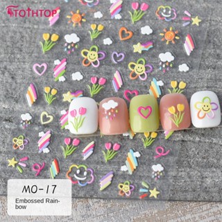 Redd Flower Nail Art Stickers Decals Tulips Nail Stickers Flower Nail Art Supplies [TOP]