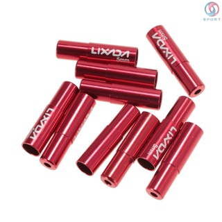 Lixada ปลอกหุ้มสายเบรกตีนผีจักรยาน อะลูมิเนียมอัลลอย ขนาด 4 มม. 5 มม. แบบเปลี่ยน 10 ชิ้น