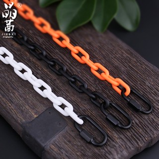 Jingqian Presbyopic af1 สายโซ่อะคริลิค ถอดได้ สีส้ม สําหรับตกแต่งรองเท้า