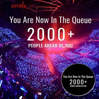 【Simba】เข็มกลัดโลหะ อัลลอย You Are Now In The Queue2000 +People Ahead Of You อุปกรณ์เสริม สําหรับแฟนคลับ