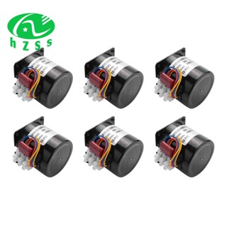 มอเตอร์เกียร์ซิงโครนัส 6X 220V AC 60KTYZ 60-KTYZ 220V 2.5 Rpm