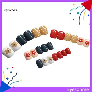 Eyes สติกเกอร์ติดเล็บปลอม มีกาวในตัว กันน้ํา DIY 24 ชิ้น