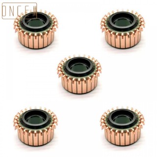 【ONCEMOREAGAIN】Commutator Hook Type Motor Teeth Copper 28.2x12x15mm 6 PCS/Set Copper Tone