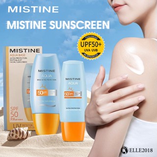 Mistine Sunscreen Spf50+sunscreen Waterproof Moisturizing Non-grease Sunscreen Long -term Care Of Skin Sunscreen Milk 【elle20181_th】