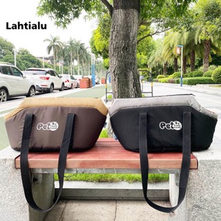 Lahtialu กระเป๋าสัตว์เลี้ยง ด้านในบุผ้านุ่ม ปรับได้ สําหรับสัตว์เลี้ยง