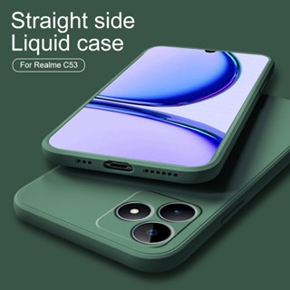 Square Liquid Phone Cover Camera Shell Shockproof Case For Realme C55 4G 6.72" RMX3710 C53 C 53 53c 55c