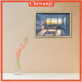 [Chiwanji] ภาพวาดสีน้ํามัน รูปแสงสว่าง ชาร์จ USB สําหรับตกแต่งผนังบ้าน