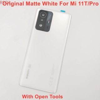 ของแท้ เคสแบตเตอรี่ด้านหลัง พร้อมกาวติดเลนส์กล้อง สําหรับ Xiaomi 11T Pro 5G Mi 11T