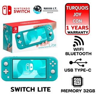 COINSคืน15%⚡FB9JMZV6⚡ NINTENDO SWITCH LITE CONSOLE TURQUOIS JOY-CON รับประกันศูนย์ 1ปี