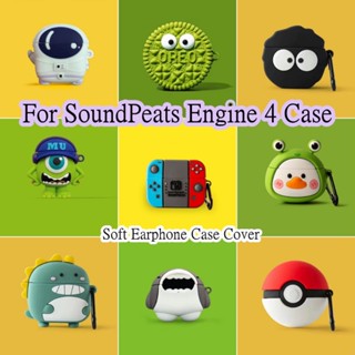 【Yoshida】เคสหูฟัง แบบนิ่ม ลายการ์ตูนอนิเมะ สําหรับ SoundPeats Engine 4 SoundPeats Engine 4