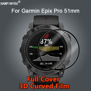 สําหรับ Garmin Epix Pro 51 มม. 47 มม. สมาร์ทวอทช์ ฝาครอบ HD ชุบใส นิ่ม PET PMMA ฟิล์ม 3D โค้ง ป้องกันหน้าจอ - ไม่ใช่กระจกนิรภัย