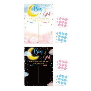 Sc สติกเกอร์โปสเตอร์ ลาย Baby Ex Reveal Game Voting สําหรับตกแต่งปาร์ตี้