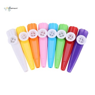 Kazoos เครื่องดนตรีพลาสติก 8 สี สําหรับกีตาร์ อูคูเลเล่ ไวโอลิน เปียโน 24 ชิ้น (24 ชิ้น)