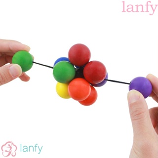 LANFY ลูกบอลมอลโตส ทรงกลม สีสันสดใส ของเล่นเสริมการเรียนรู้ สําหรับเด็ก