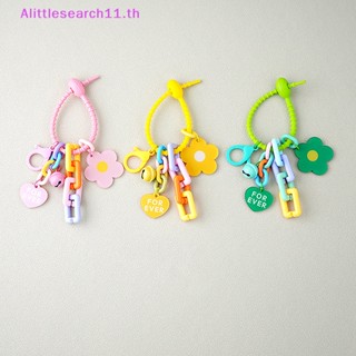 Alittlesearch11 พวงกุญแจแฟชั่น จี้ดอกทานตะวัน สีพื้น สําหรับห้อยกระเป๋า