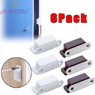 【COLORFUL】Magnetic Catches Magnetic White ABS Plastic Brown Cabinet Cabinet Latches