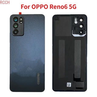 เคสแบตเตอรี่ด้านหลัง พร้อมเลนส์กล้อง แบบเปลี่ยน สําหรับ OPPO Reno 6 5G