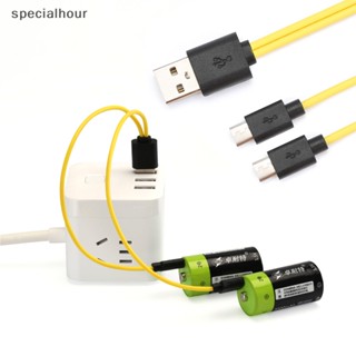 Specialhour^^ สายเคเบิลแยก 5V 2A Usb 2.0 เป็น Micro Usb 2/4 Micro Usb ชาร์จเร็ว สําหรับ Android AA AAA