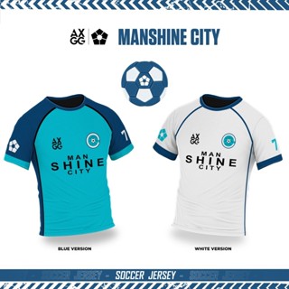 Axgg เสื้อยืด ลายอนิเมะ Manshine City Nagi สีฟ้า สําหรับผู้ชาย และผู้หญิง