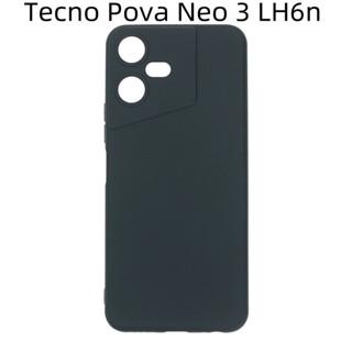 เคสโทรศัพท์มือถือ ซิลิโคนนิ่ม TPU สีดํา สําหรับ Tecno Pova Neo 3 LH6n