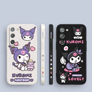 เคสโทรศัพท์มือถือ พิมพ์ลายการ์ตูนแมว kuromi มีลายด้านข้าง สําหรับ Samsung Galaxy Note 20 10 9 8 J8 J7 J6 J5 J4 M62 M53 M52 M51 M33 M31 M30 M21 M20 M10 S Ultra Plus Lite Prime 5G