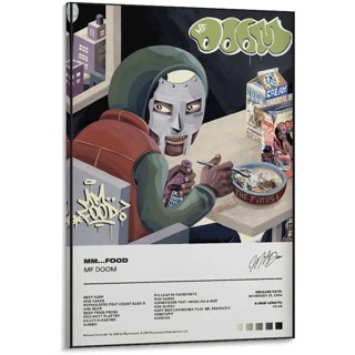 โปสเตอร์ ผ้าแคนวาส พิมพ์ลาย Mf Doom Mm สไตล์ฮิปฮอป โมเดิร์น สําหรับตกแต่งผนังห้องนอน ห้องนั่งเล่น