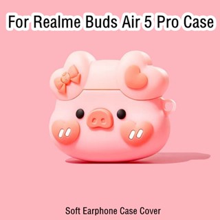 【Ĕĕ】เคสหูฟัง แบบนิ่ม ลายการ์ตูน สําหรับ Realme Buds Air 5 Pro Realme Buds Air 5 Pro