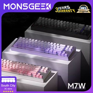 Akko MONSGEEK M7W คีย์บอร์ดบลูทูธไร้สาย 2.4 68 คีย์ DIY