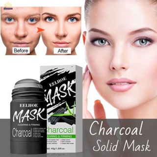 Charcoal Mask Vitamin C Mask For Face Purifying Clay Stick Mask For Deep Cleaning, Blackhead Removeanti-acne Oil Control &amp; Clean Pores Solid Mask 40g 【doom】