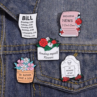 เข็มกลัด รูปการ์ตูน Gravestone Lapel Pin ฉุกเฉิน เครื่องประดับ สําหรับของขวัญฮาโลวีน