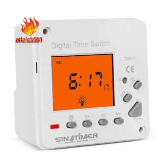 Sinotimer TM617-1 แผงสวิตช์ควบคุมเวลาอัจฉริยะ หน้าจอขนาดใหญ่