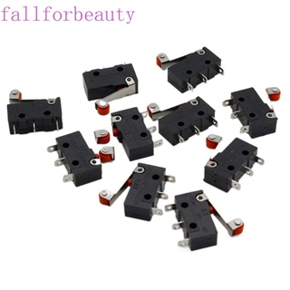 FALLFORBEAUTY ไมโครลิมิตสวิตช์ 3Pin 5A 125V-250V ลูกกลิ้งคันโยกแขน PCB เทอร์มินัลเปิด / ปิดสวิตช์ลูกกลิ้งลิมิตสวิตช์