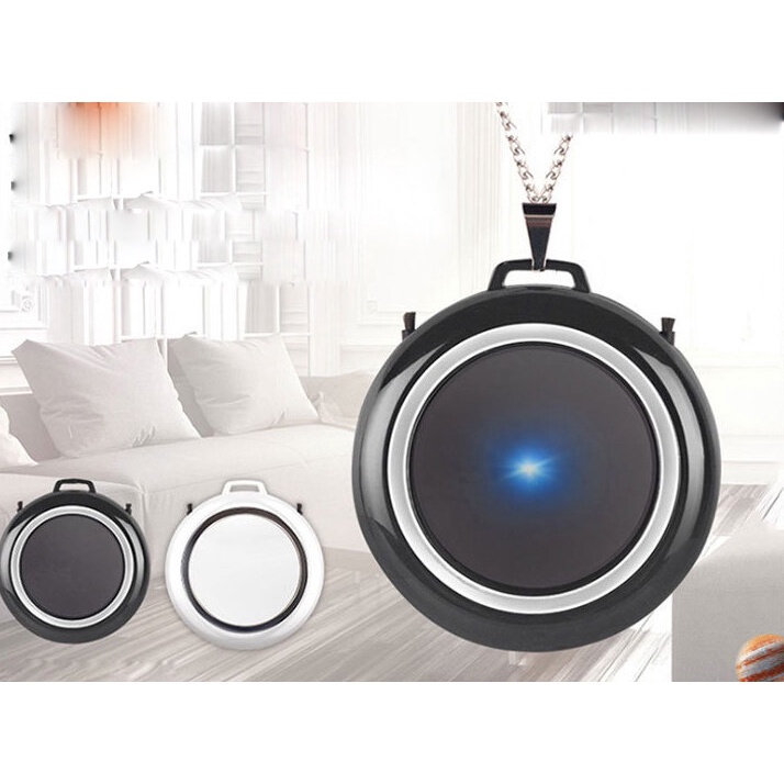 เครื่องฟอกอากาศขนาดเล็กแบบพกพาพร้อมสร้อยคอ ขจัดหมอกควัน PM2.5