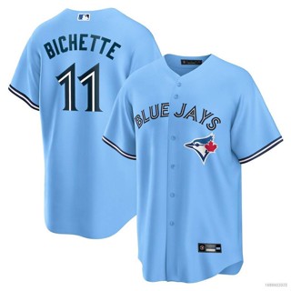 เสื้อคาร์ดิแกนเบสบอล NP2 2023 MLB Toronto Blue Jays Bo Bichette Button-Down Jersey พลัสไซซ์ PN2