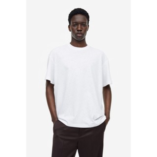 H&amp;M  Man Relaxed-Fit Linen-blend T-shirt 1156438_1