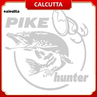 [calcutta] สติกเกอร์สะท้อนแสง PET ลาย Pike Hunter Fish สําหรับติดตกแต่งประตู หน้าต่างรถยนต์ แล็ปท็อป