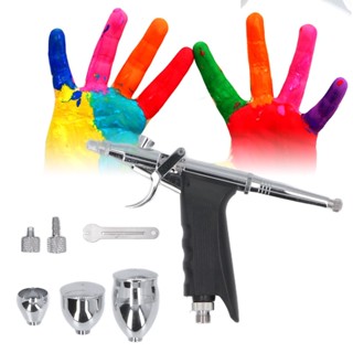  Chris office ชุดพู่กันอเนกประสงค์เครื่องหนังศิลปะโลหะ Double Action Airbrush Gun Spray เครื่องมือ สำหรับเค้กสักเล็บอัตโนมัติ