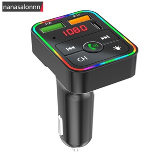 Nanasn| Pdf2 เครื่องส่งสัญญาณ FM บลูทูธ 5.0 แฮนด์ฟรี เครื่องเล่น MP3 ที่ชาร์จ USB P8S9 สําหรับรถยนต์