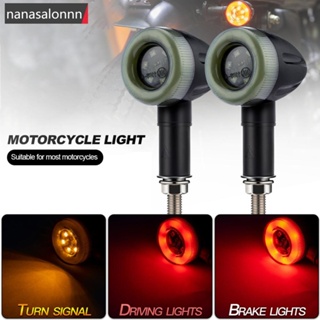 Nanasn| ไฟเลี้ยว LED สีเหลืองอําพัน สําหรับรถจักรยานยนต์ N4P1 1 ชิ้น