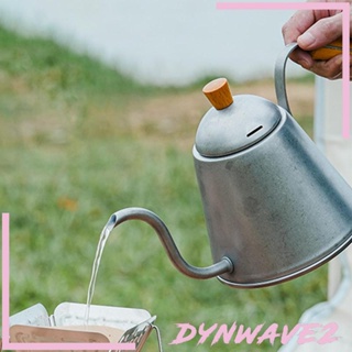 [Dynwave2] กาต้มน้ํา ด้ามจับไม้ กันความร้อน สําหรับตั้งแคมป์ คาเฟ่ บาร์ กาแฟ