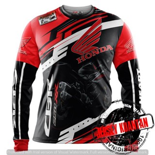 เสื้อกีฬาแขนสั้น ลายทีมชาติมาเลเซีย cbr250rr v2 honda